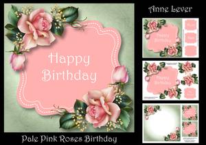 Pale Pink Roses Birthday Mini Kit