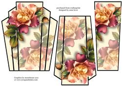 Art Deco Stacker Topper - Autumn Blush Roses