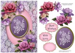 Lace Flower Pendant & Belle Roses