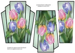 Art Deco Stacker Topper - Beautiful Spring Tulips