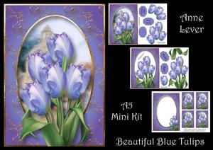 Beautiful Blue Tulips Mini Kit