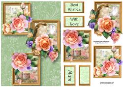Spring Roses Frame Trio