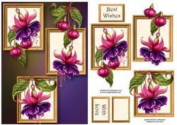 Fabulous Fuschias Frame Trio
