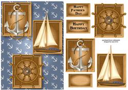 Nautical - Male Frame Trio