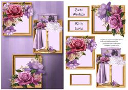 Belle Roses Millinery Frame Trio