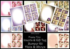 Inserts & Gift Tag Bumper Kit - Hats & Shoes Frame Trio