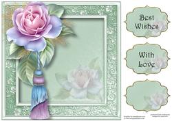 Pastel Rose 8x8 Quick Topper