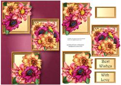 Dahlias Frame Trio
