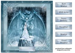 The Ice Dragon Queen 8x8 Quick Topper