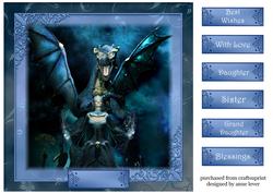 The Dark Dragon Queen 8x8 Quick Topper