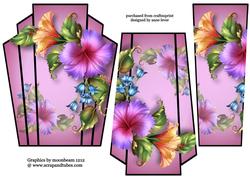 Hibiscus in Purple Art Deco Stacker