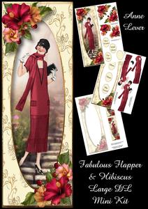 Fabulous Flapper & Hibiscus Large Dl Mini Kit