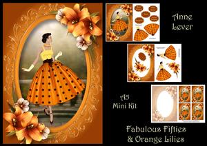 Fabulous Fifties with Orange Lilies Mini Kit