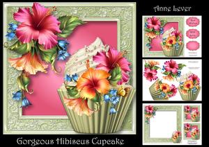 Gorgeous Hibiscus Cupcake Mini Kit