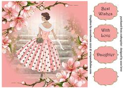 Cherry Blossom Florale 8x8 Quick Topper