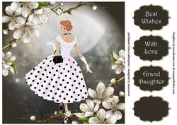 White Cherry Blossom Florale 8x8 Quick Topper