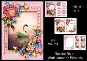 Serene Swan with Summer Flowers Mini Kit