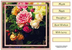 Striking Floral in Pink 8x8 Quick Topper