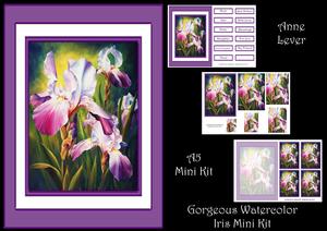 Gorgeous Watercolour Iris Mini Kit