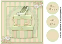 Paris Chic Hatboxes & Shoes 8x8 Quick Topper