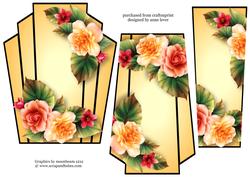 Art Deco Stacker Peach Begonias