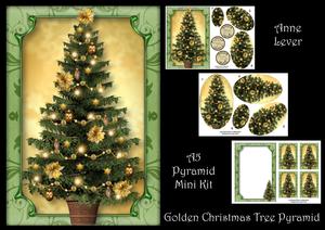 Golden Christmas Tree Pyramid Mini Kit