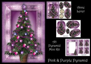 Pink & Purple Christmas Tree Pyramid Mini Kit