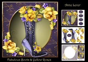 Fabulous Boot & Yellow Roses