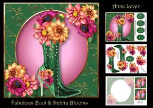 Fabulous Boot & Dahlia Blooms