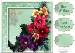 Summer Blooms 8x8 Quick Topper
