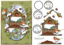 Christmas Robin Birdhouse