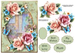 The Cottage Door & Vintage Roses