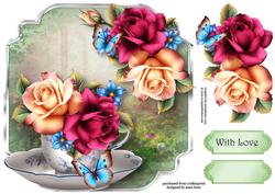 Teacup, Saucer & Summer Roses