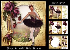 Purple & Golden Ballet Beauty