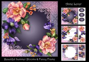 Beautiful Summer Blooms & Fancy Frame