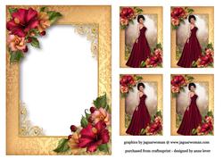 Magenta Hibiscus Beauty Insert