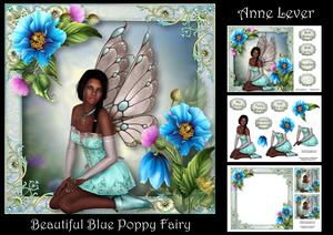 Beautiful Blue Poppy Fairy