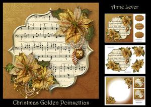 Christmas Golden Poinsettias