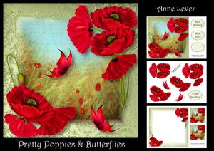 Pretty Poppies & Butterflies