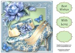Head Over Heels Willow Pattern 8x8 Quick Topper