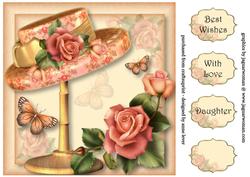 Millinery Magic Passionate Peach 8x8 Quick Topper