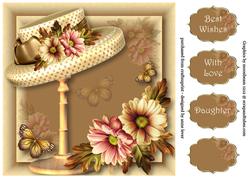 Millinery Magic Antique Autumn 8x8 Quick Topper