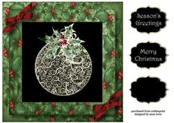 The White Lace Bauble 8x8 Quick Topper