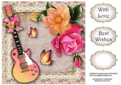 The Music of the Peach Roses 8x8 Quick Topper