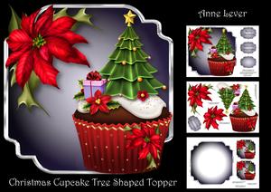 Christmas Cupcake Tree - Shaped Topper Mini Kit