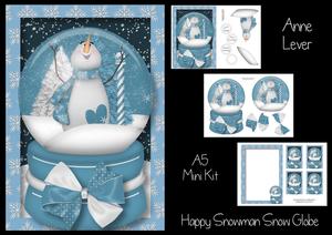 Happy Snowman Snow Globe