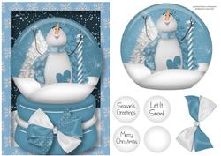 Happy Snowman Snow Globe A5
