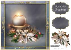 Festival of Joy Candle 8x8 Topper