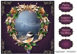 The Christmas Wreath 8x8 Quick Topper