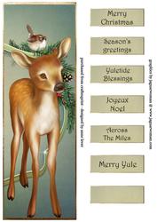 The Christmas Fawn Large Dl Quick Topper